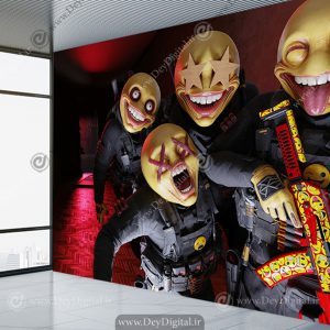 کاغذ دیواری سه بعدی طرح بازی والزون