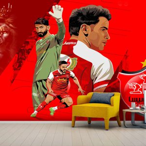 پوستر دیواری پرسپولیس بازیکن های تیم پرسپولیس کنعانی زادگان و بیرانوند