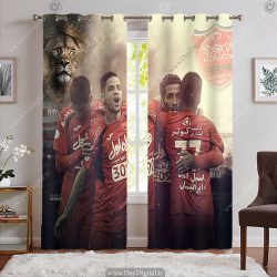 پرده پانچی پرسپولیس طرح بازیکنان این تیم