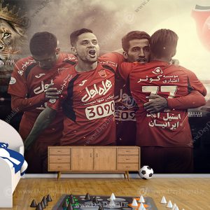 پوستر دیواری بازیکن های تیم پرسپولیس در حال خوشحالی بعد از گل