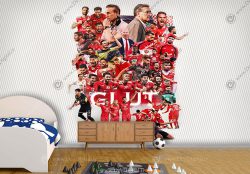 پوستر دیواری فوتبالی پرسپولیس طرح بازیکن های محبوب تیم