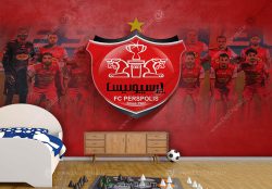 کاغذ دیواری سه بعدی برای باشگاه فوتبال پرسپولیس