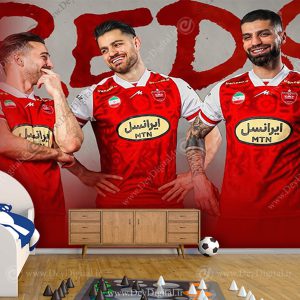 پوستر دیواری پرسپولیس طرح تصویر سرلک و گنجی،رفیعی