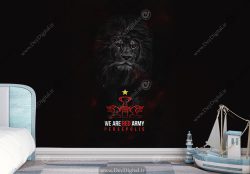 کاغذ دیواری ساذه رنگ مشکی طرح پرسپولیس