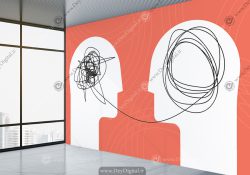 پوستر دیواری روانکاوی با طرح مفهومی