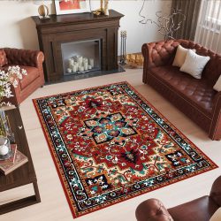 فرش چاپی طرح هندسی زاویه دار