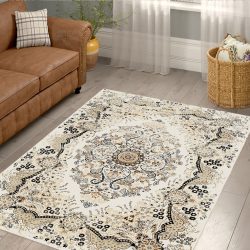 فرشینه چاپی سنتی با طرح و نقش ظریف