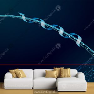 پوستر سه بعدی کاشت مو طرح تار مو
