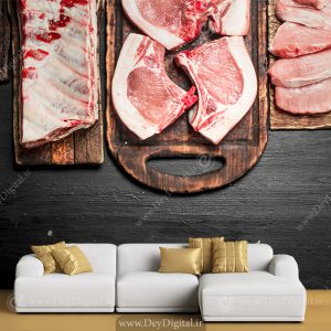 پوستر سه بعدی گوشت برای قصابی