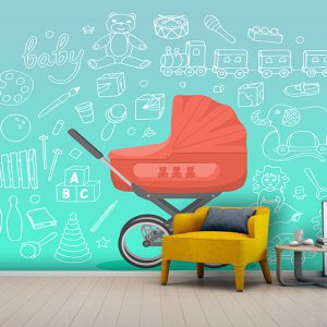 پوستر دیواری برای مغازه سیسمونی فروشی