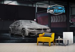 پوستر دیواری سه بعدی طرح کارواش