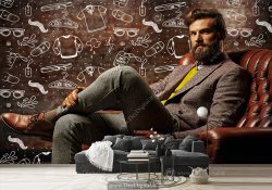 پوستر سه بعدی طرح مدلینگ آقا برای بوتیک مرد