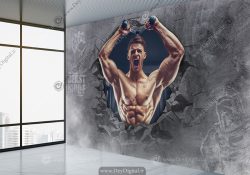 کاغذ دیواری سه بعدی برای بدنسازی