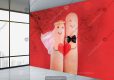 پوستر دیواری فانتزی طرح عاشقانه برای مزون عروس