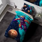 ست روتختی پسرانه طرح آدم فضایی و سیاره