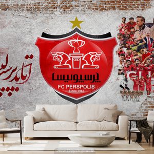 پوستر سه بعدی مدل جدید طرح فوتبالی پرسپولیس