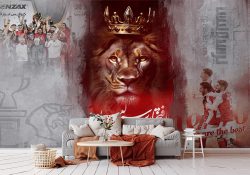 پوستر دیواری فوتبالی طرح پرسپولیس