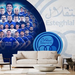 پوستر سه بعدی طرح تیم استقلال