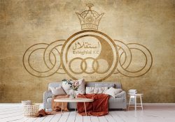 کاغذ دیواری سه بعدی تیم فوتبالی استقلال