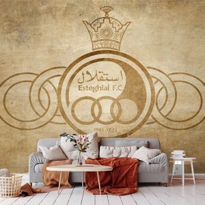 کاغذ دیواری سه بعدی تیم فوتبالی استقلال