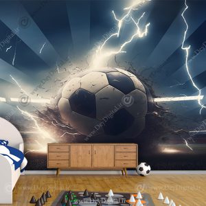 پوستر دیواری توپ فوتبال برای اتاق پسر