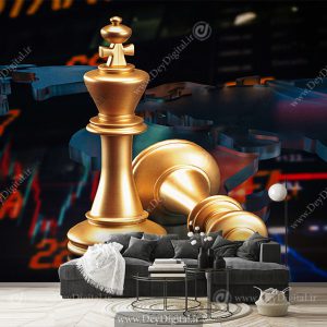 پوستر دیواری سه بعدی برای مراکز آموزشی بازار مالی