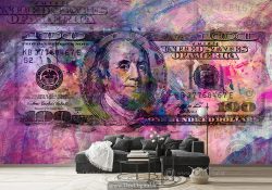 پوستر دیواری سه بعدی دلار