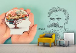 پوستر دیواری مشاوره و روانشناسی طرح نقاشی نیچه
