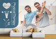 کاغذ دیواری سه بعدی برای مرکز فیزیو تراپی