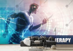 پوستر سه بعدی برای مرکز فیزیوتراپی