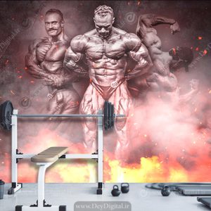 پوستر دیواری برای باشگاه بدنسازی مردانه