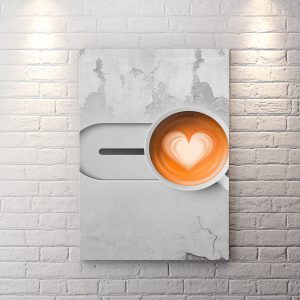 تابلو شاسی ساده و شیک کافی شاپ