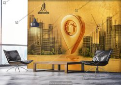 پوستر دیواری سه بعدی برای مشاور املاک