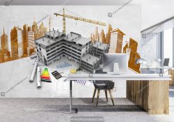 کاغذ دیواری سه بعدی برای مشاور املاک