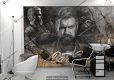 پوستر دیواری سه بعدی برای آرایشگاه مردانه
