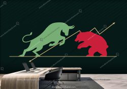 کاغذ دیواری سه بعدی برای بازارهای مالی