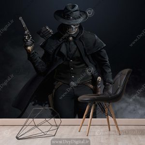 پوستر دیواری گیمینگ سیاه و ساده
