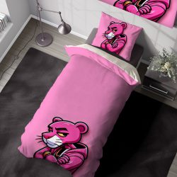ست روتختی طرح پلنگ صورتی