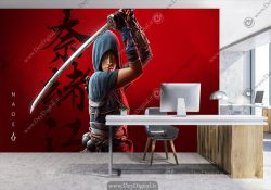 پوستری دیواری اساسینز کرید طرح شخصیت فوجیبایاشی
