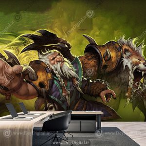 کاغذ دیواری سه بعدی هیروی Lone Druid در بازی دوتادو