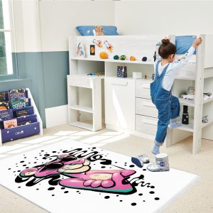 فرش کارتونی پلنگ صورتی برای اتاق کودک