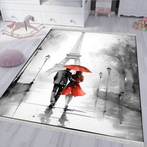 فرشینه طرح هنری عاشقانه پاریس