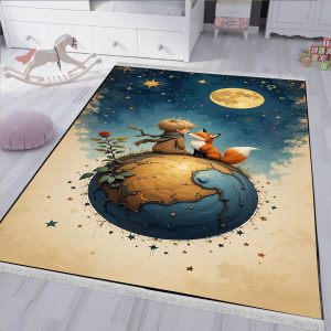 فرشینه شاهزاده کوچولو و روباه روی سیاره کوچک