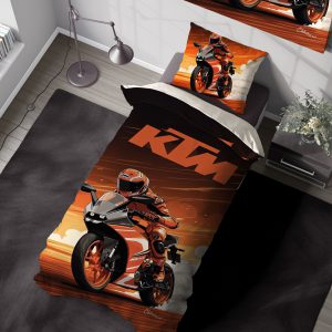 ست روتختی طرح موتور ktm rc 250 نارنجی