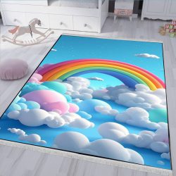 فرشینه اتاق کودک رنگین کمان