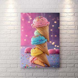 تخته شاسی طرح بستنی قیفی