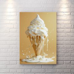 تابلو دیواری طرح بستنی قیفی
