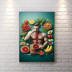 تابلو شاسی برای مطب دکتر تغذیه و رژیم غذایی