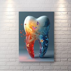 تابلو شاسی طرح دندان برای مطب دندانپزشکی