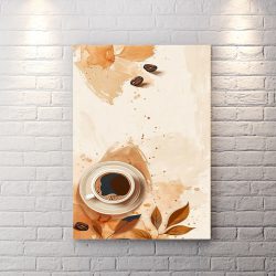 تابلو دیواری دکوراتیو طرح فنجون قهوه